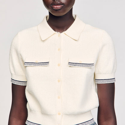 Short-sleeved cardigan | Sandro
