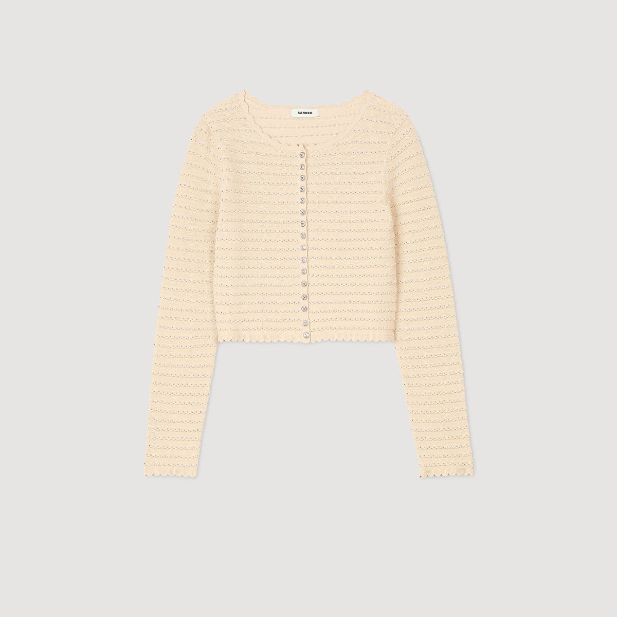 Rhinestone cardigan | Sandro