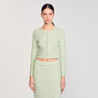 Rhinestone cardigan | Sandro