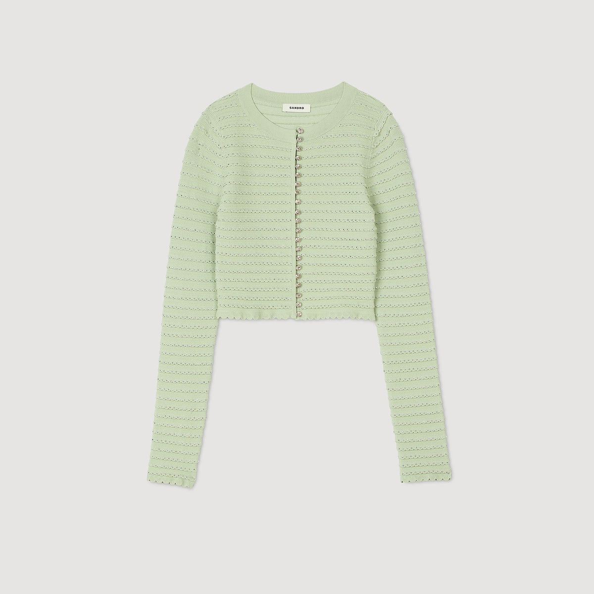 Rhinestone cardigan | Sandro