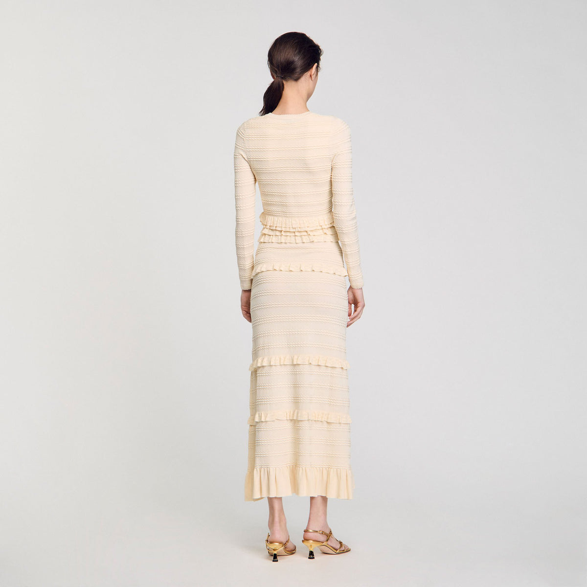 Ruffled cardigan | Sandro