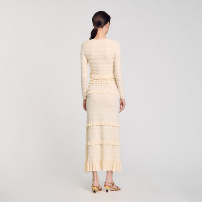 Ruffled cardigan | Sandro