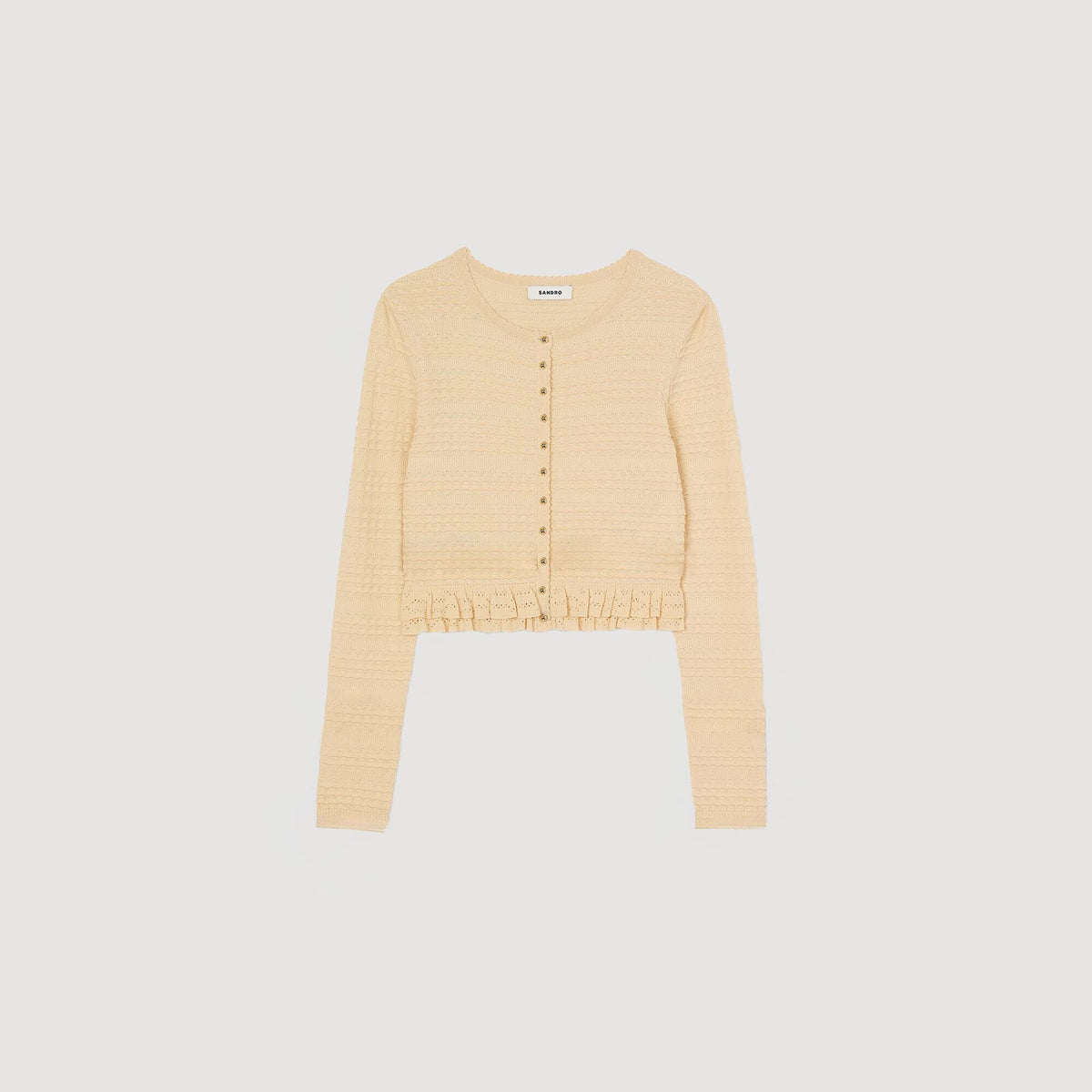 Ruffled cardigan | Sandro