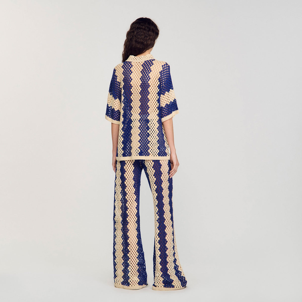 Two-tone knit cardigan | Sandro