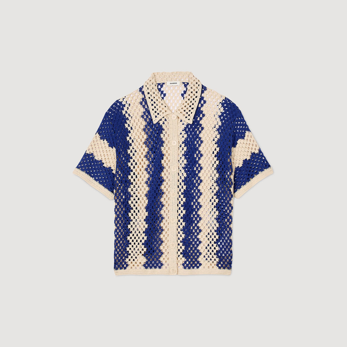 Two-tone knit cardigan | Sandro