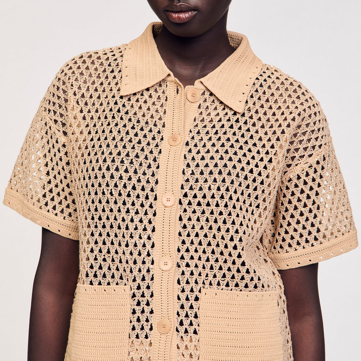 Rhinestone cardigan | Sandro