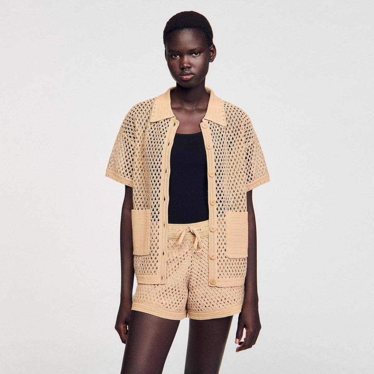 Rhinestone cardigan | Sandro