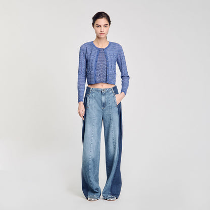 Glitter knit cardigan | Sandro