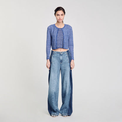 Glitter knit cardigan | Sandro