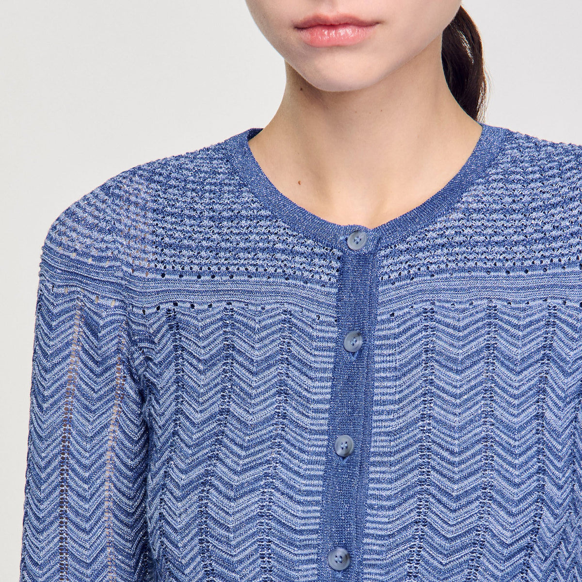 Glitter knit cardigan | Sandro