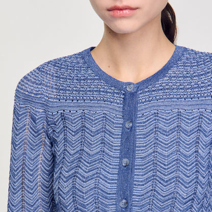 Glitter knit cardigan | Sandro