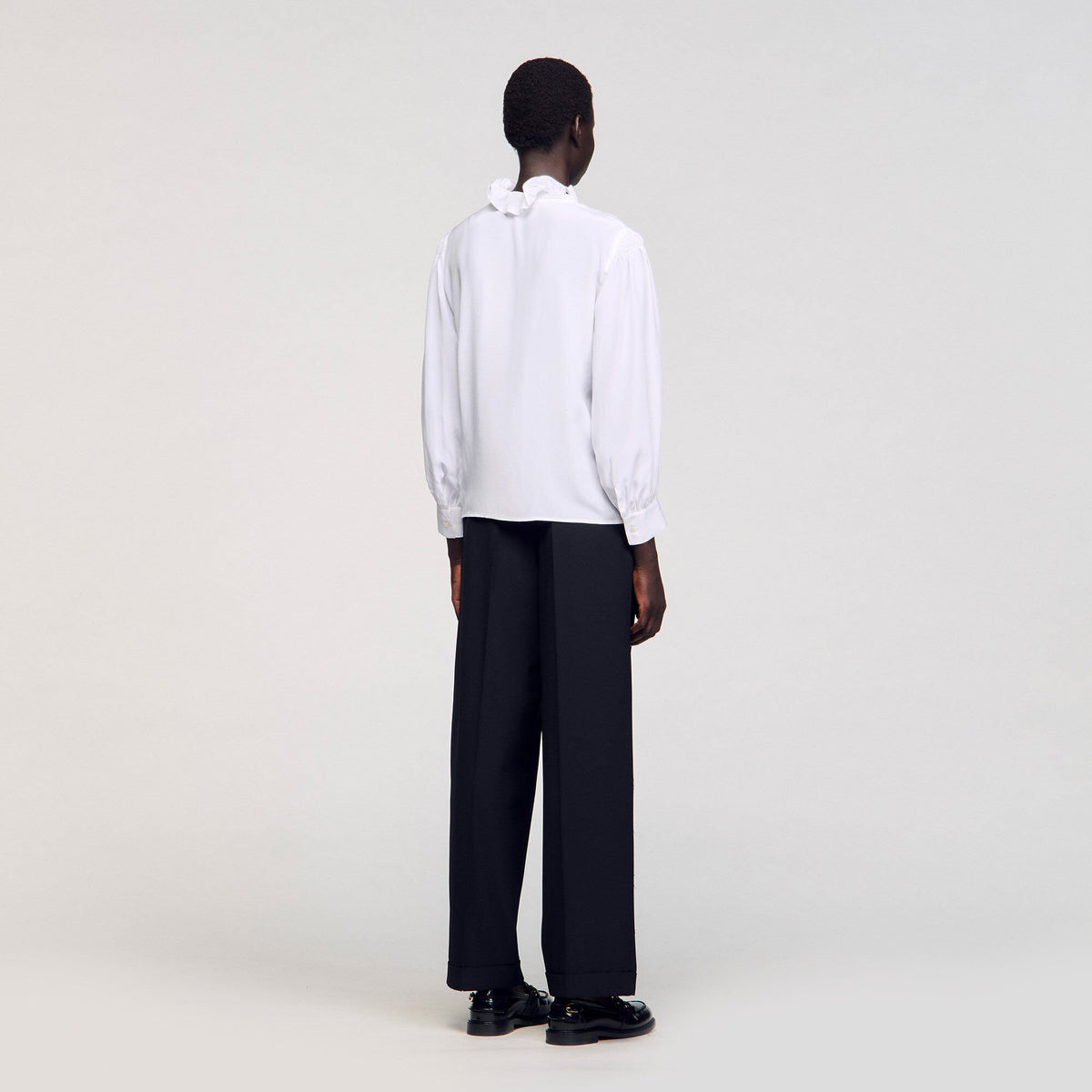 Flowy silk shirt | Sandro