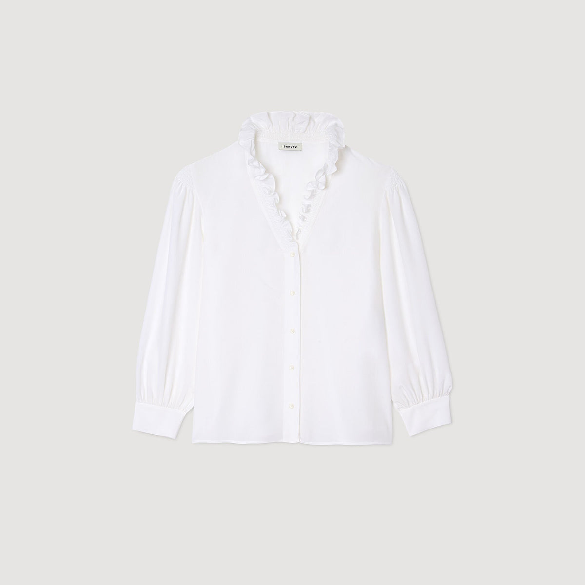 Flowy silk shirt | Sandro