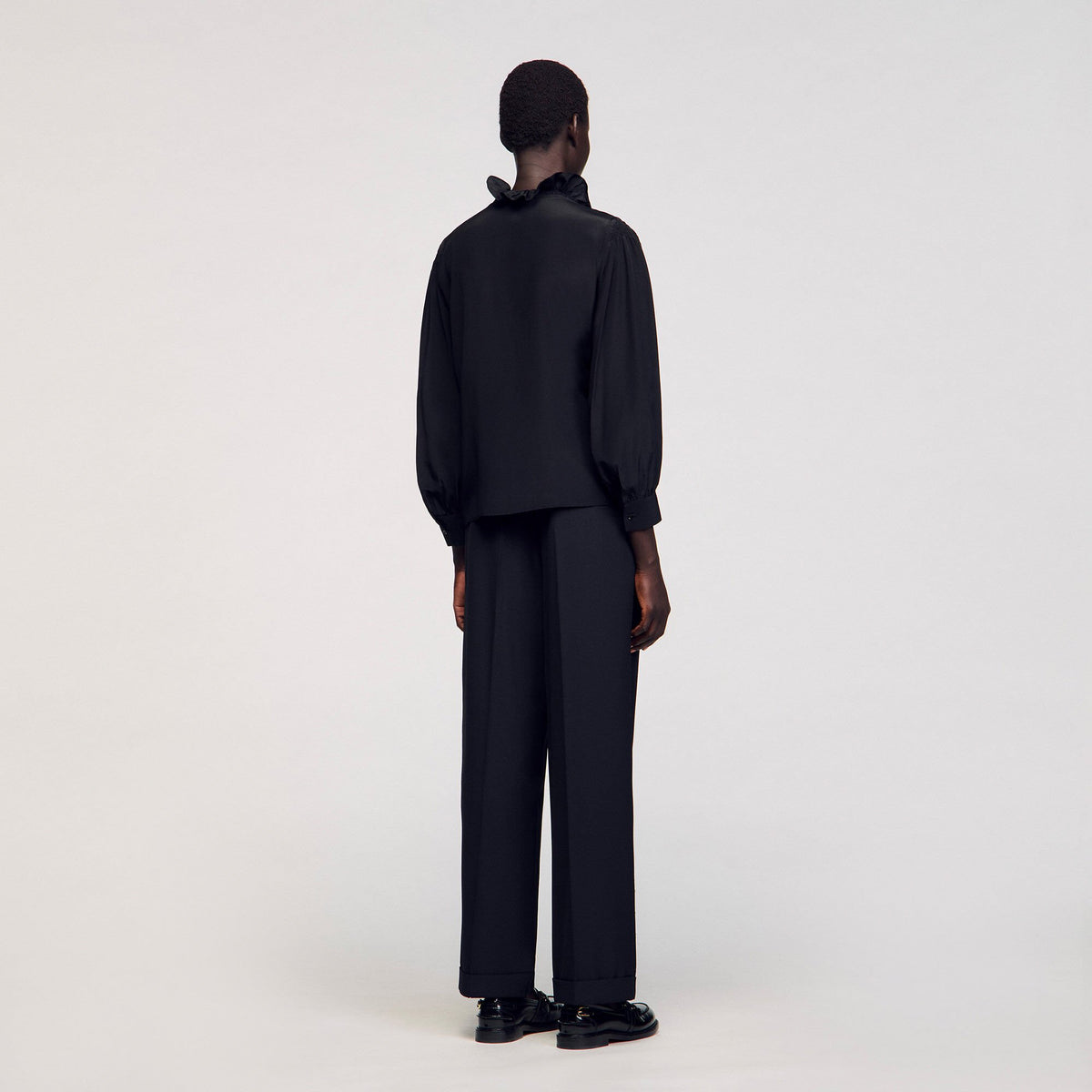 Flowy silk shirt | Sandro