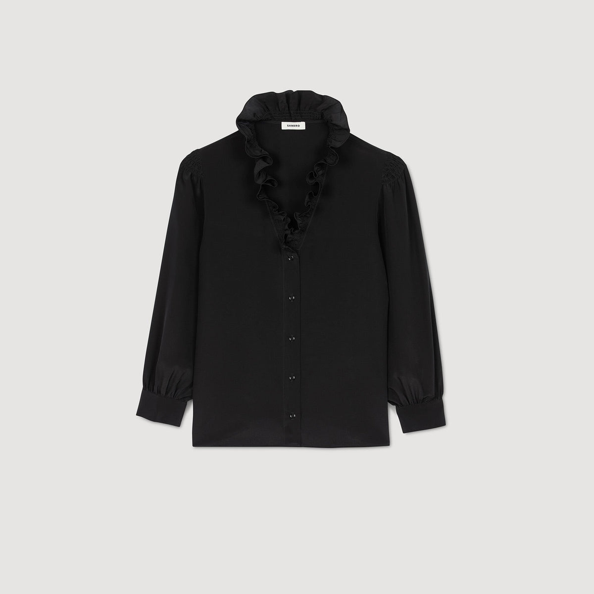 Flowy silk shirt | Sandro