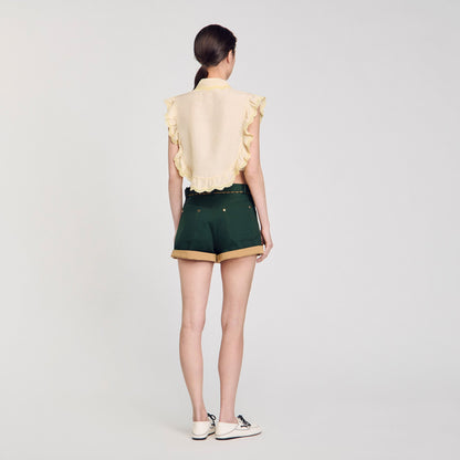 Shirt collar with lace detail | Sandro