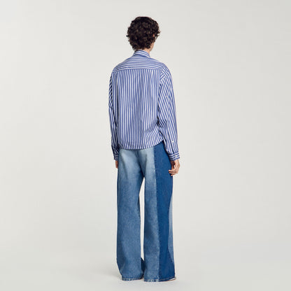 Beaded striped shirt | Sandro