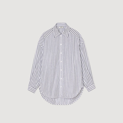 Striped rhinestone shirt | Sandro