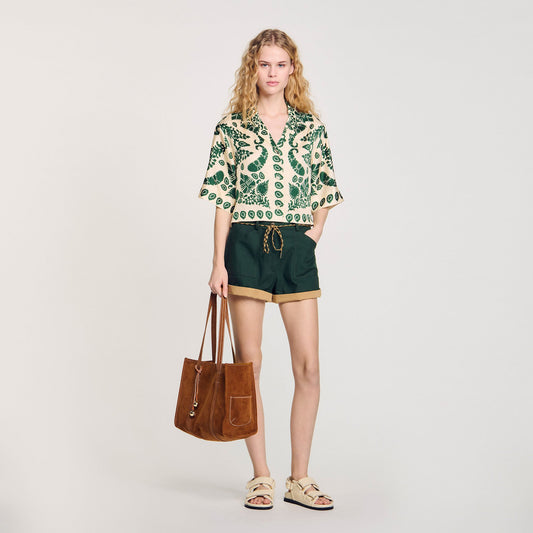 Floral motif shirt | Sandro