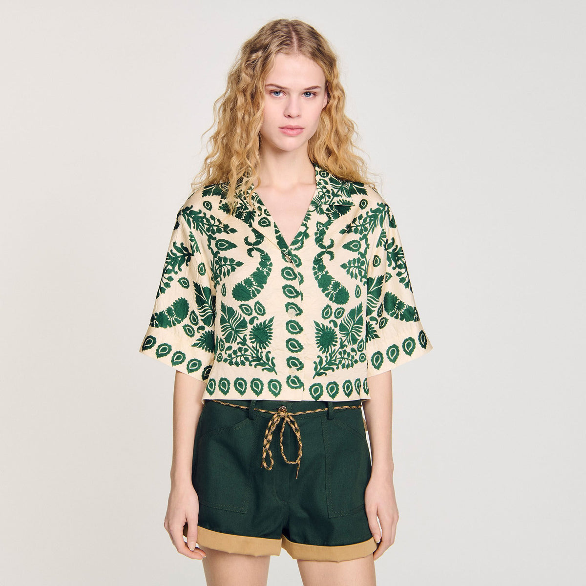 Floral motif shirt | Sandro