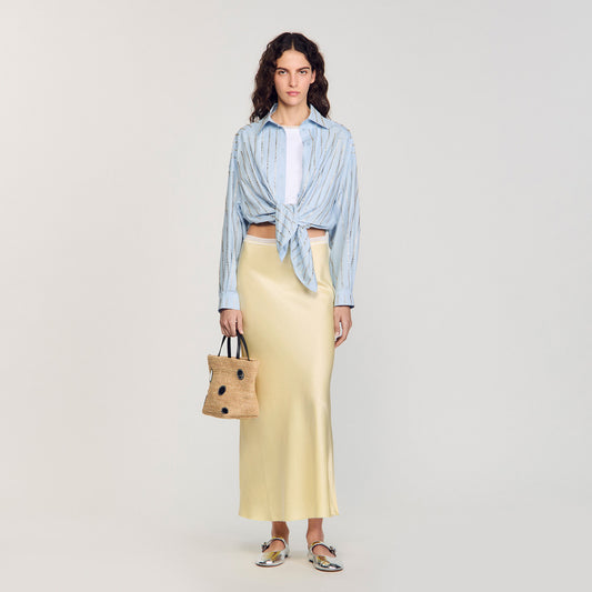 Rhinestone shirt | Sandro