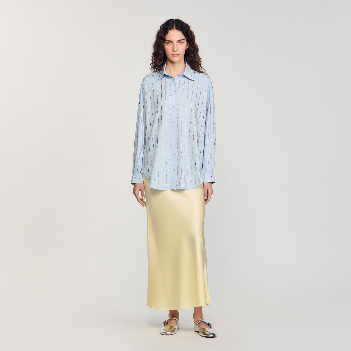 Rhinestone shirt | Sandro