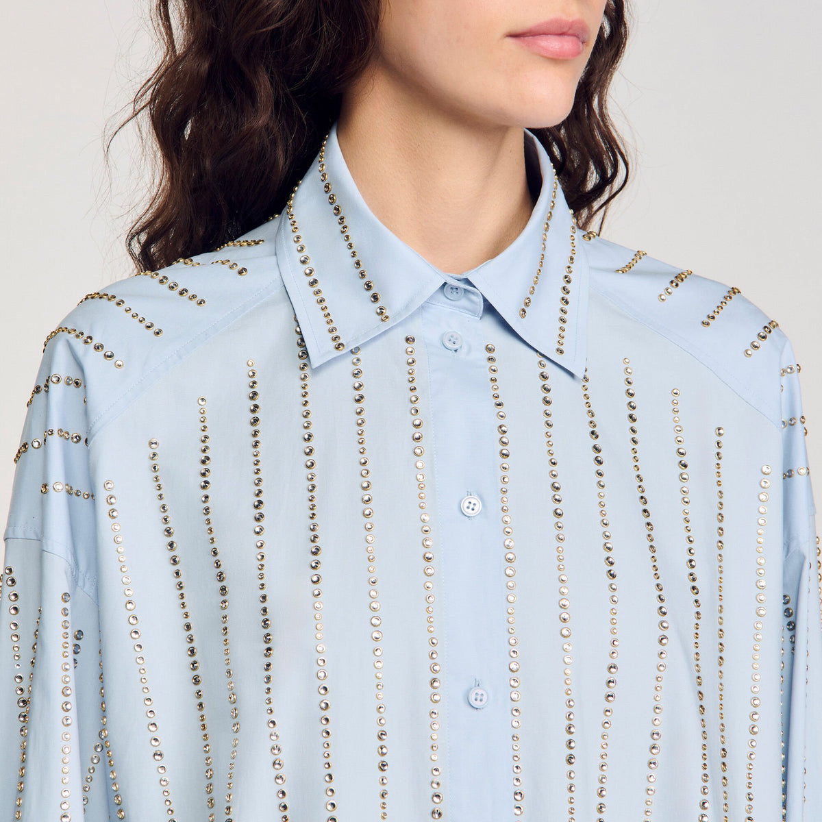 Rhinestone shirt | Sandro
