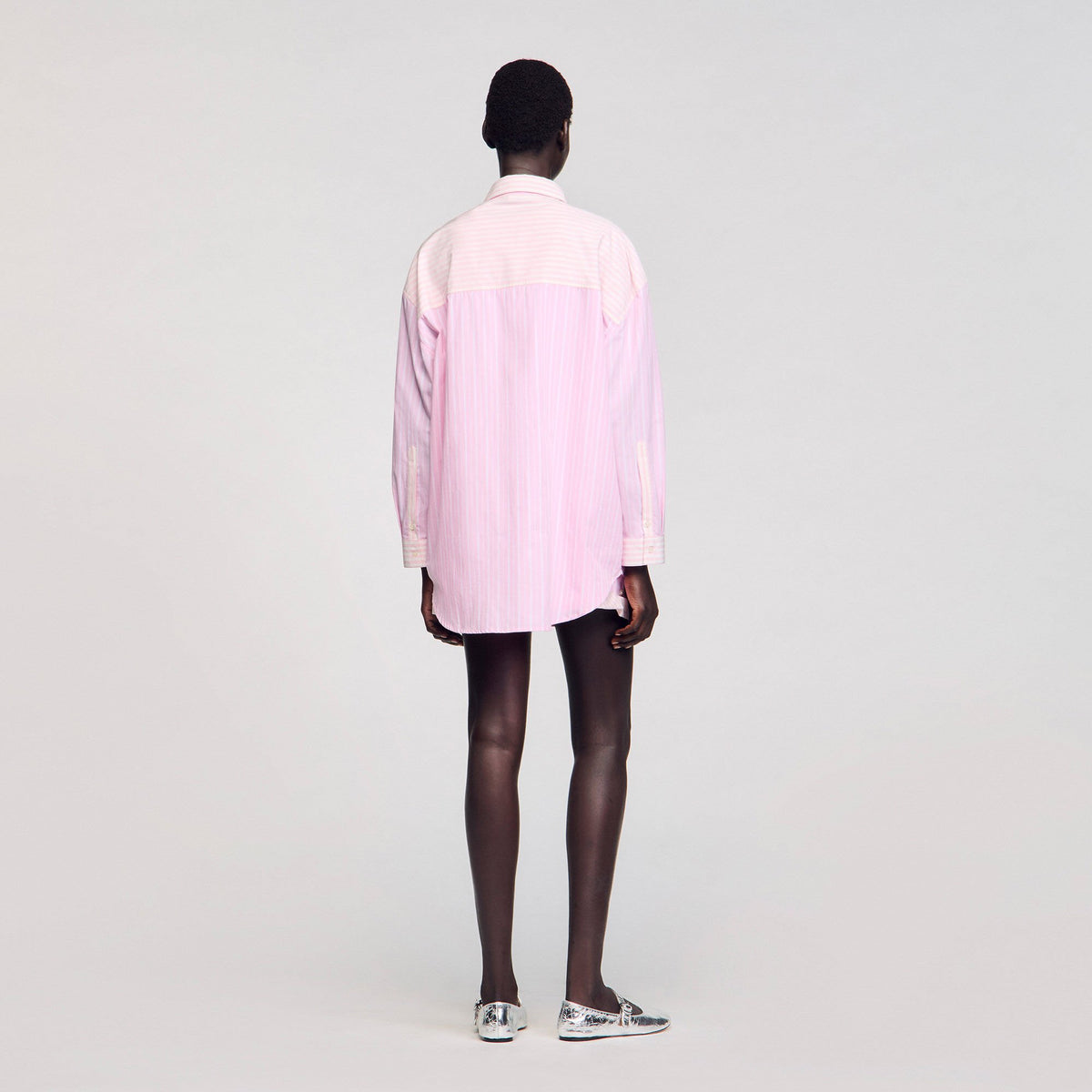 Striped rhinestone shirt | Sandro
