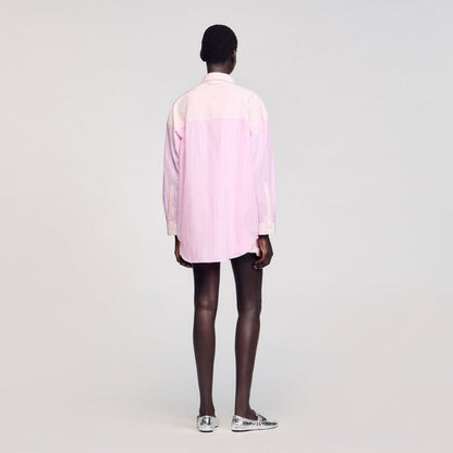 Striped rhinestone shirt | Sandro