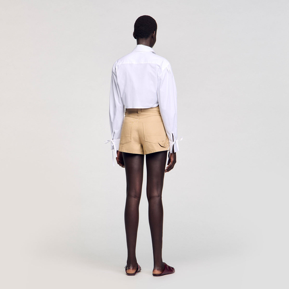 Lace bib shirt | Sandro
