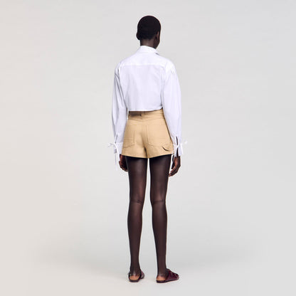 Lace bib shirt | Sandro