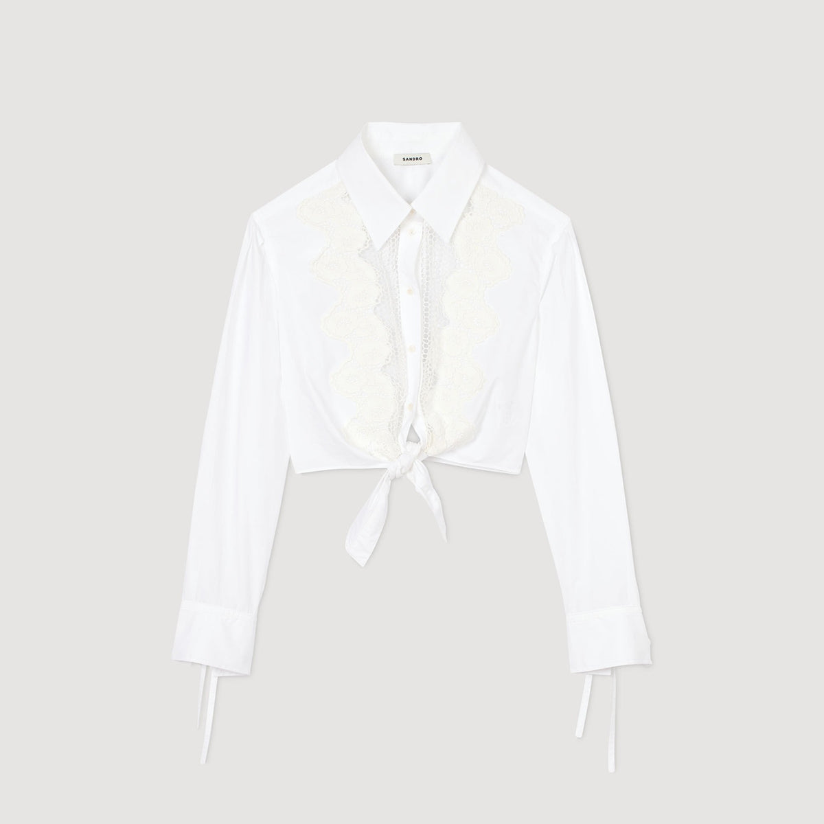 Lace bib shirt | Sandro