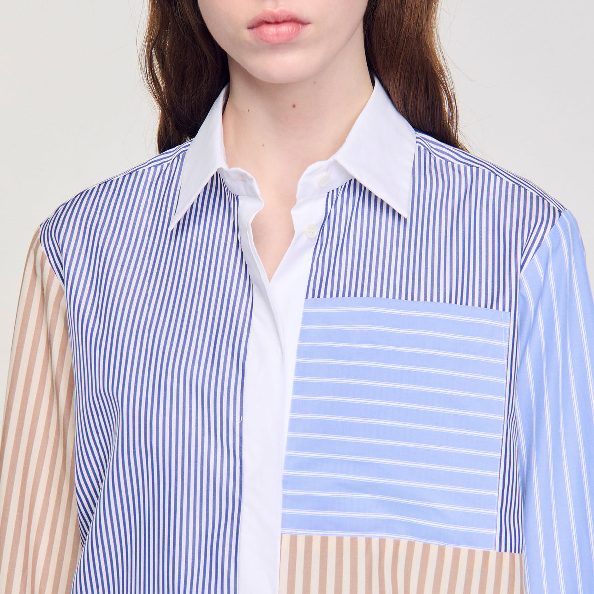 Striped mix shirt | Sandro