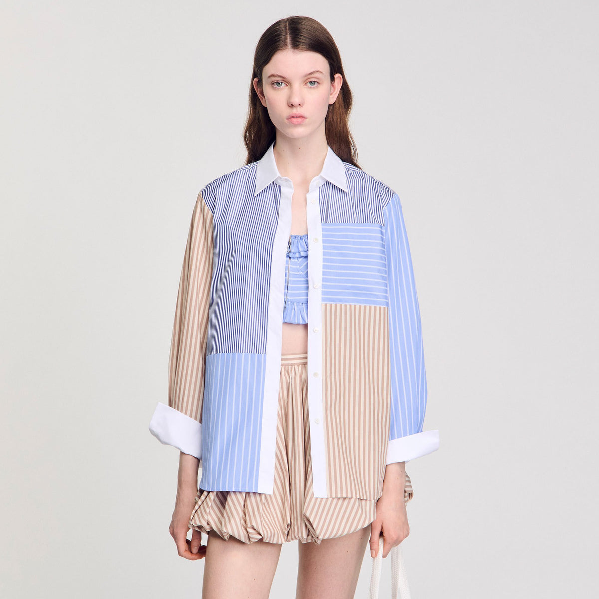 Striped mix shirt | Sandro