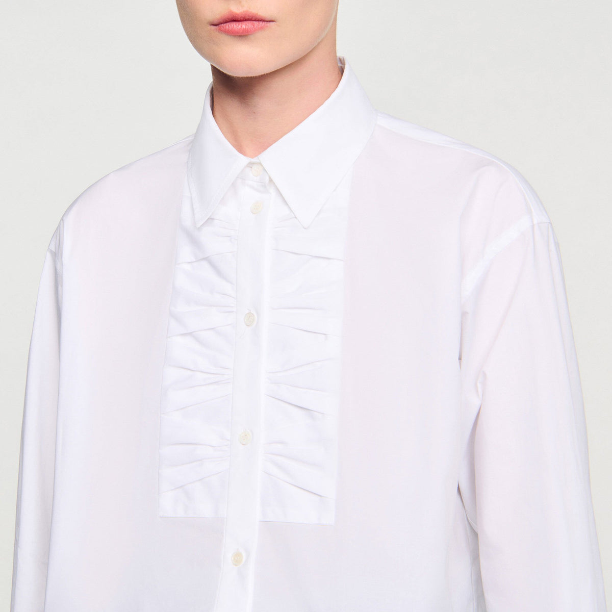 Cropped shirt with bow detail | Sandro