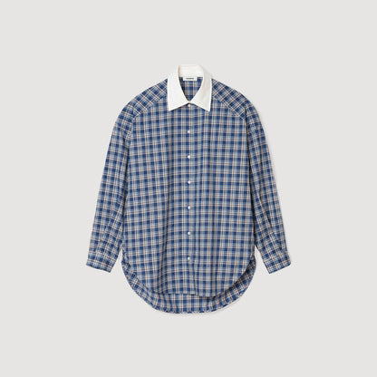 Rhinestone checkered shirt | Sandro
