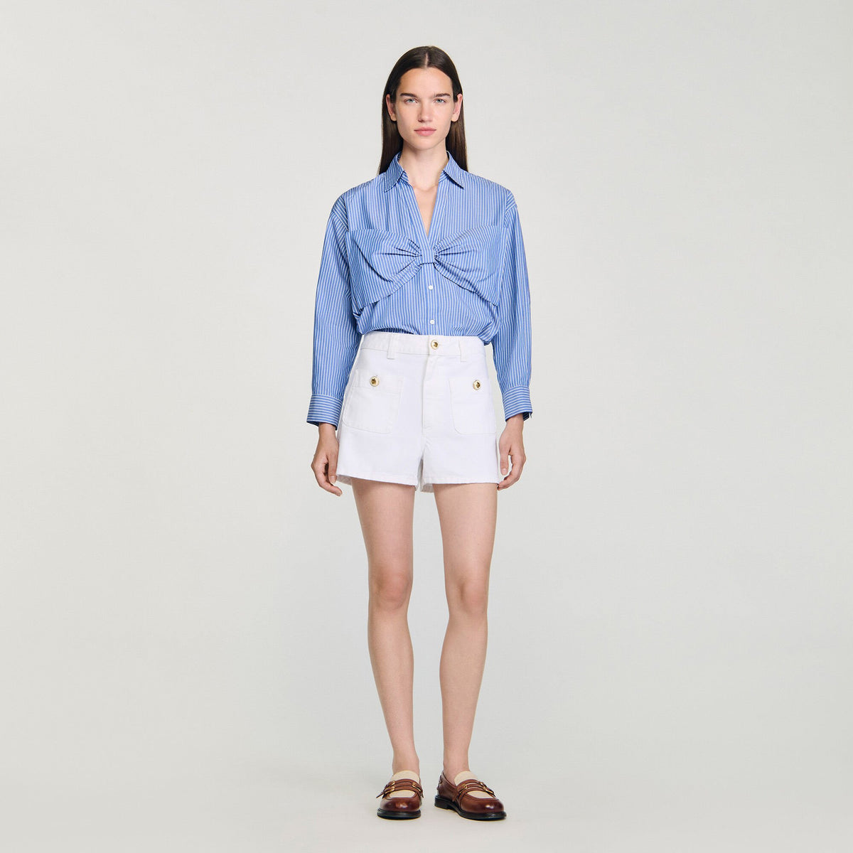Oversized bow shirt | Sandro