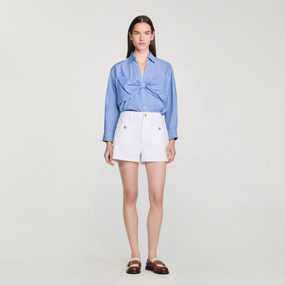 Oversized bow shirt | Sandro