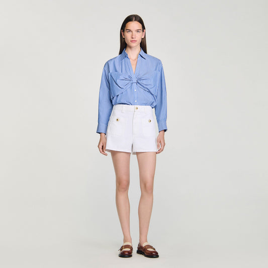 Oversized bow shirt | Sandro