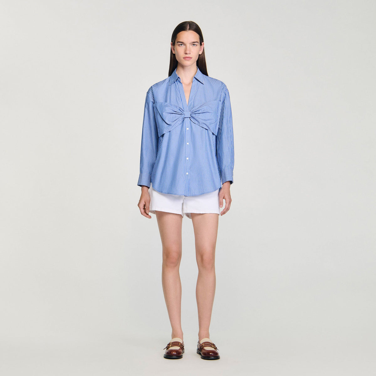 Oversized bow shirt | Sandro