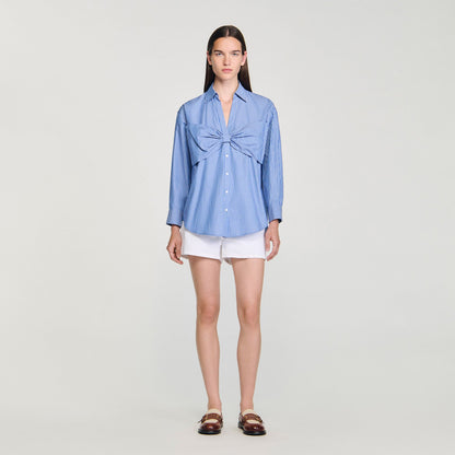 Oversized bow shirt | Sandro