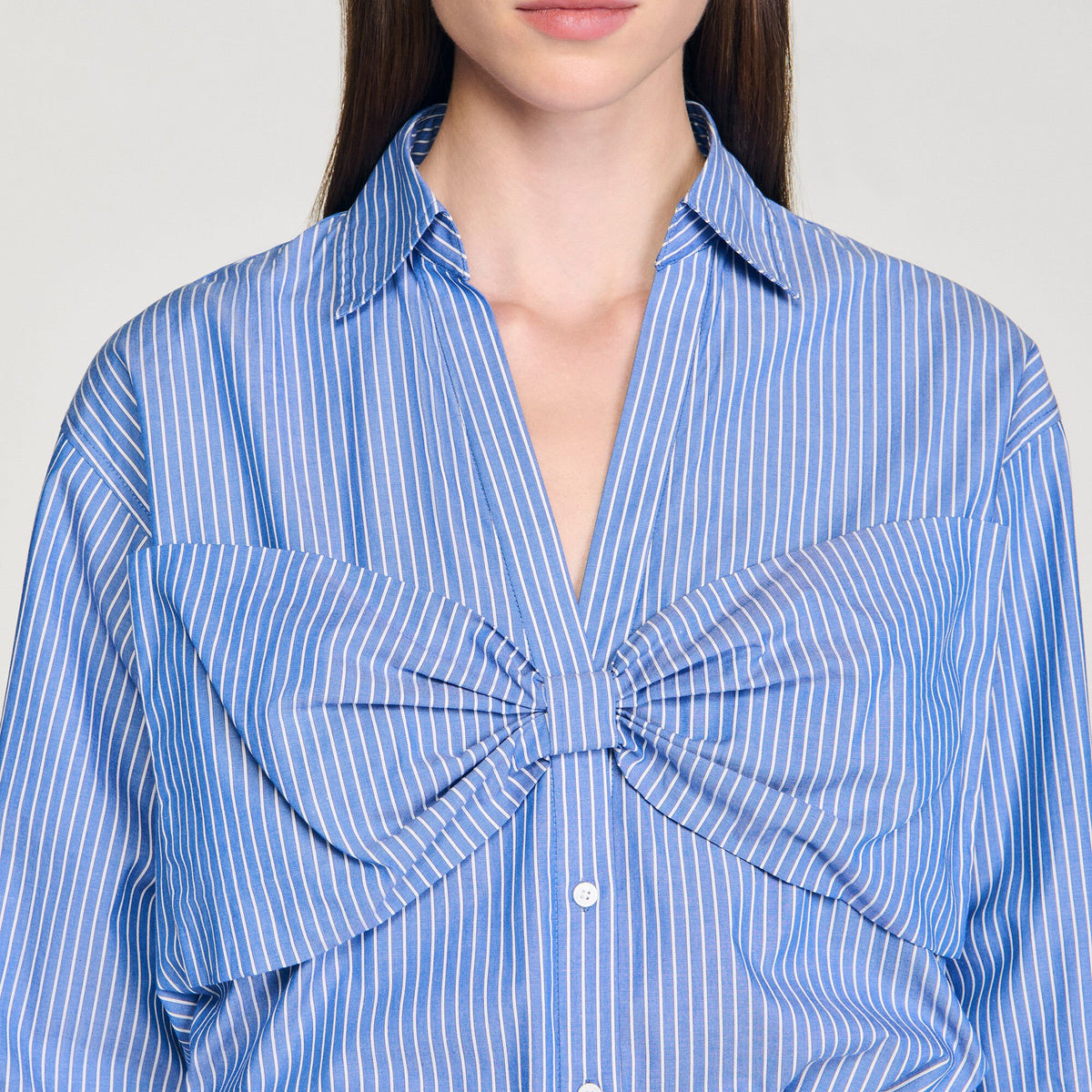 Oversized bow shirt | Sandro