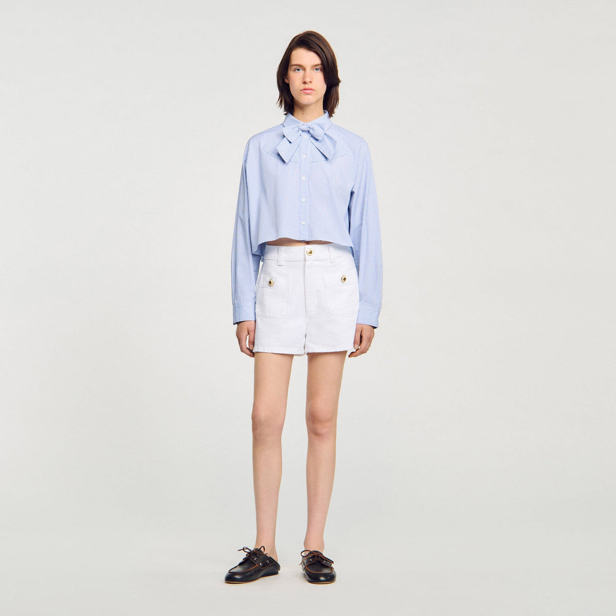 Bow collar shirt | Sandro