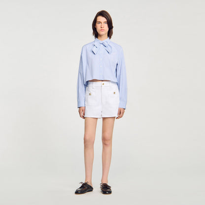 Bow collar shirt | Sandro
