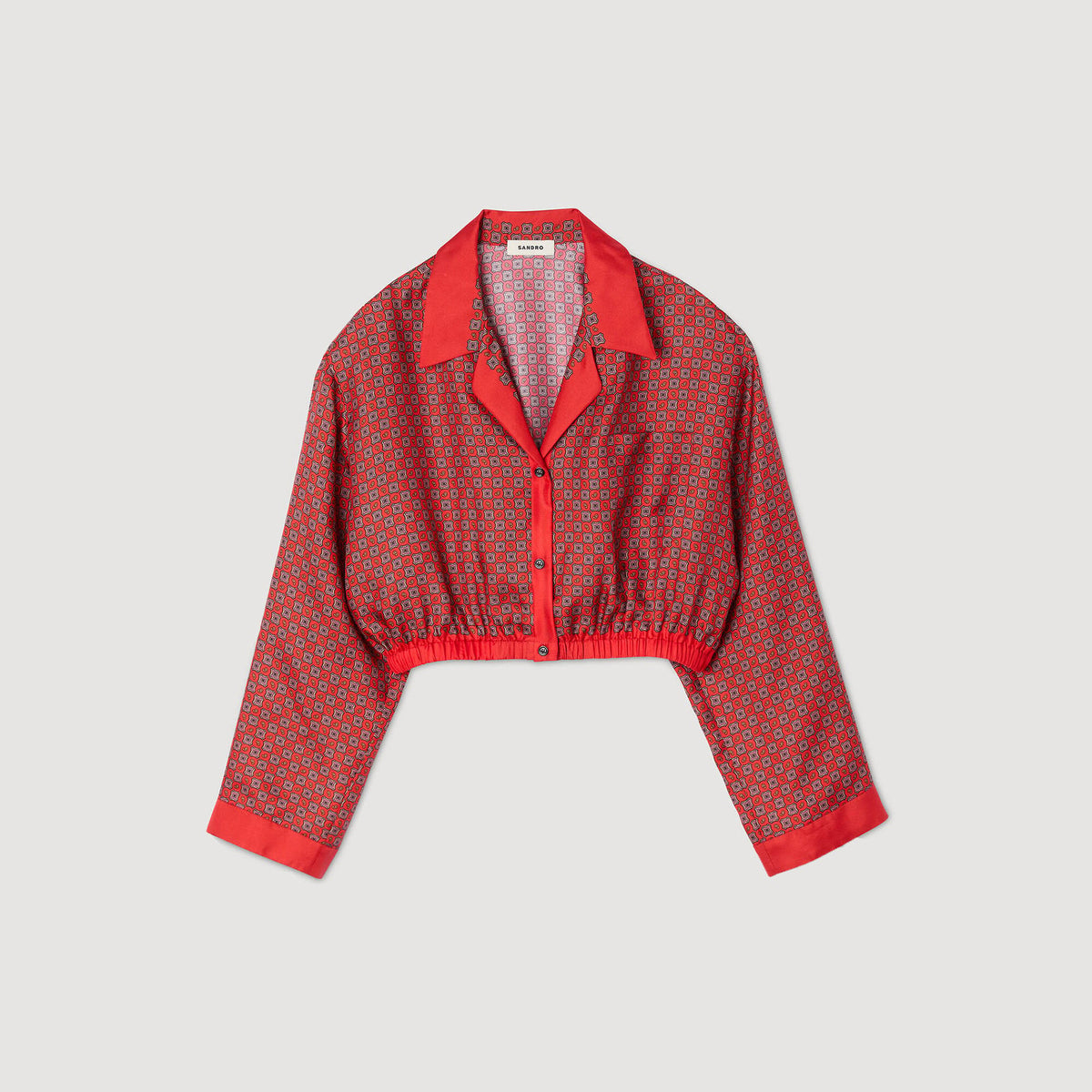 Scarf print shirt | Sandro