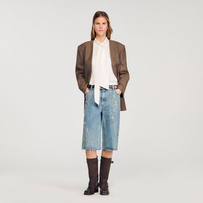 Silk lavallière shirt | Sandro