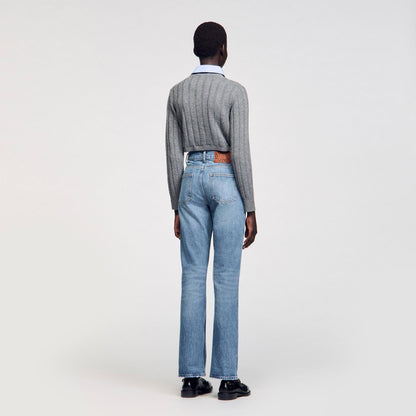 Flared faded jeans | Sandro