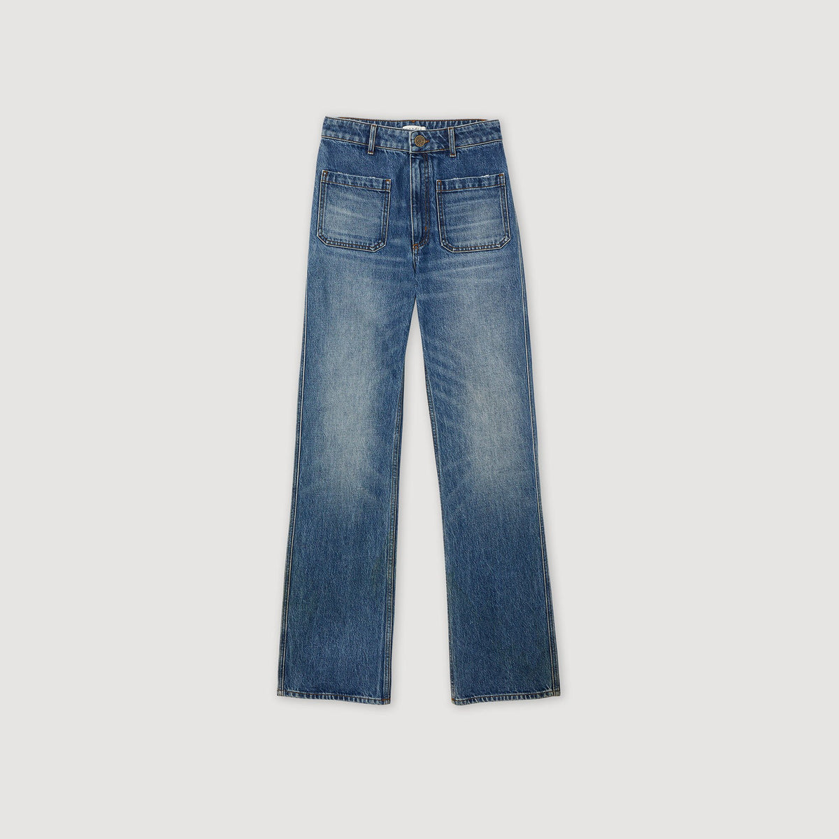 Flared faded jeans | Sandro