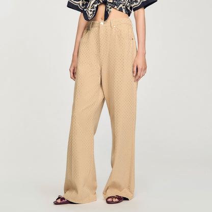 Rhinestone-embellished jeans | Sandro