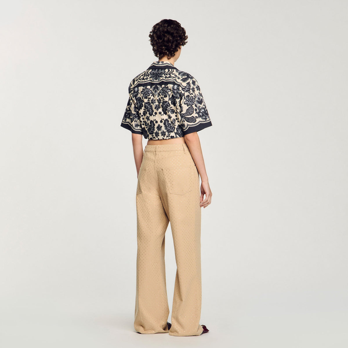 Rhinestone-embellished jeans | Sandro